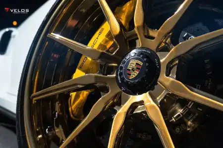 Porsche 991 Turbo S On Velos S10 Forged Wheels