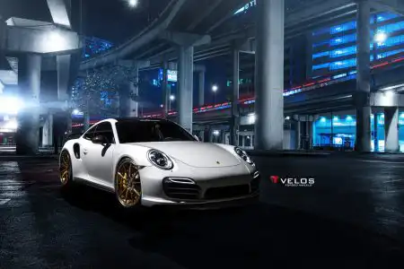 Porsche 991 Turbo S On Velos S10 Forged Wheels