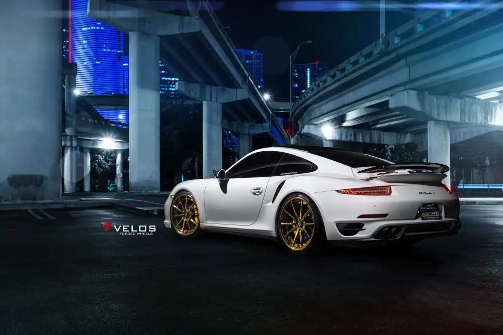 Porsche 991 Turbo S On Velos S10 Forged Wheels 6 Porsche 991 Turbo S On Velos S10 Forged Wheels