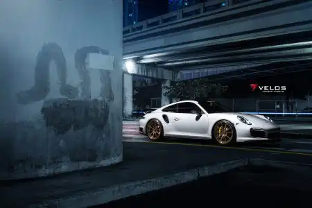 Porsche 991 Turbo S On Velos S10 Forged Wheels