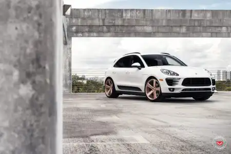 White Porsche Macan With Vossen Forged CG-210 Wheels