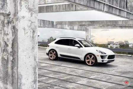 White Porsche Macan With Vossen Forged CG-210 Wheels