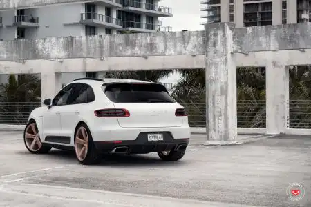 White Porsche Macan With Vossen Forged CG-210 Wheels