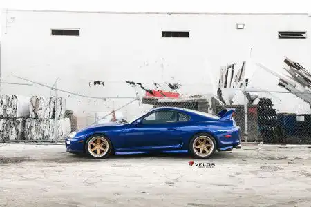 Toyota Supra On Velos Designwerks Wheels Wallpaper