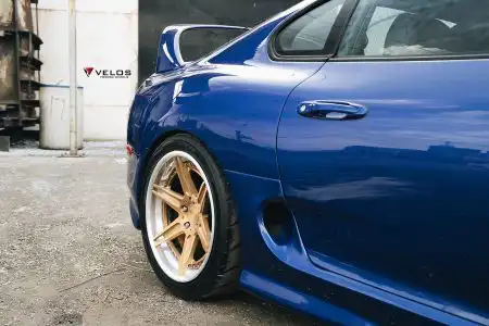 Toyota Supra On Velos Designwerks Wheels Wallpaper