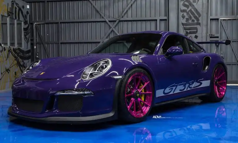 Purple Porsche 911 GT3 RS — Ultraviolet ADV.1 Wheels Build