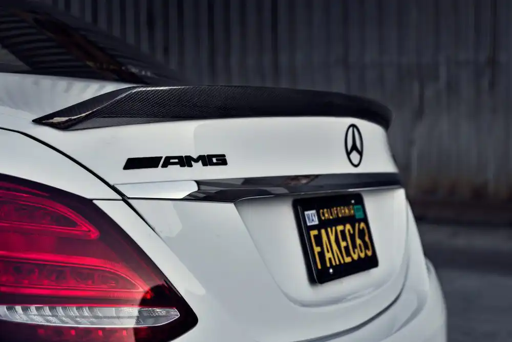 White Mercedes-Benz C63S AMG With Mode Carbon Aero Parts 2 White Mercedes-Benz C63 AMG With Mode Carbon Aero Parts