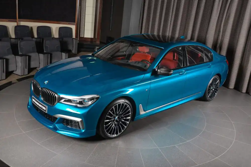 bmw m760li individual long beach blue 1