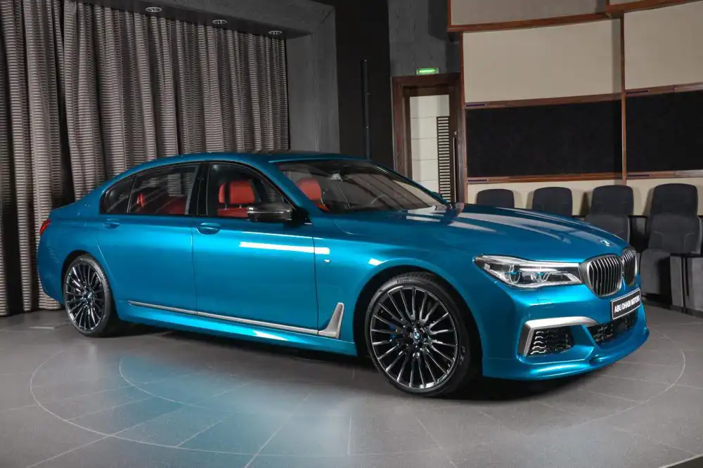 bmw m760li individual long beach blue 11