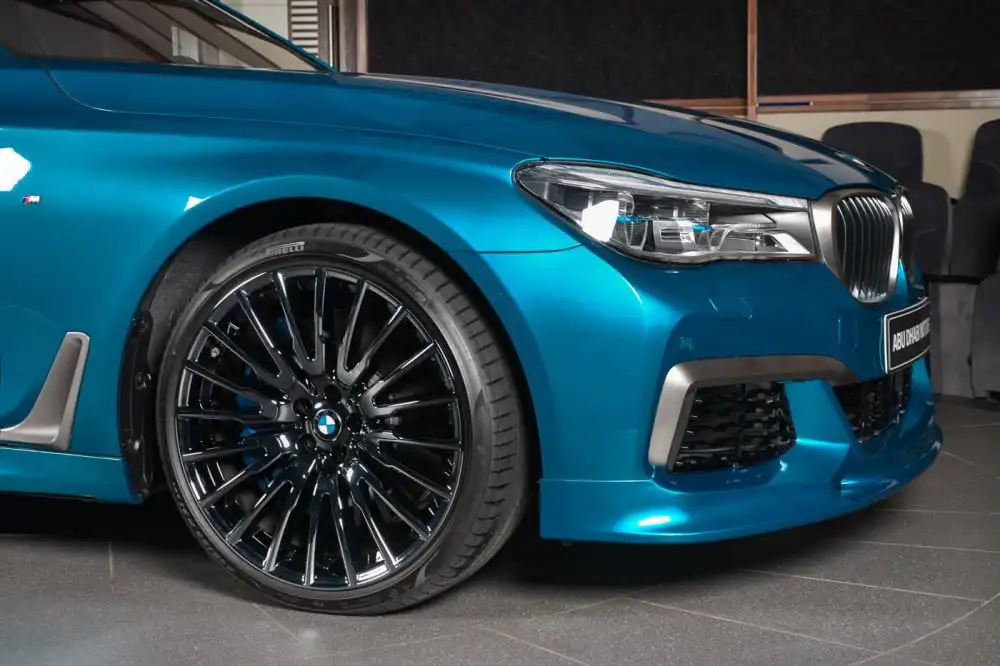 bmw m760li individual long beach blue 15