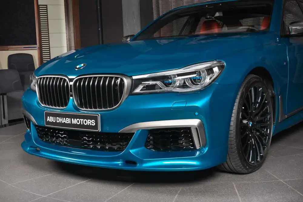bmw m760li individual long beach blue 5
