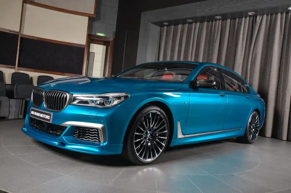 bmw m760li individual long beach blue 6
