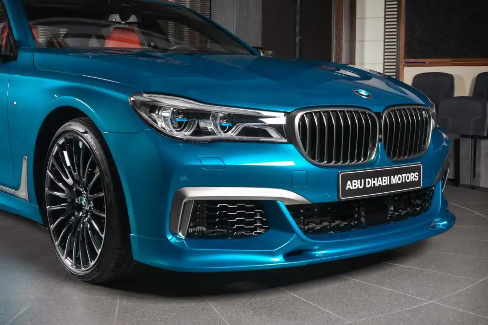 bmw m760li individual long beach blue 7