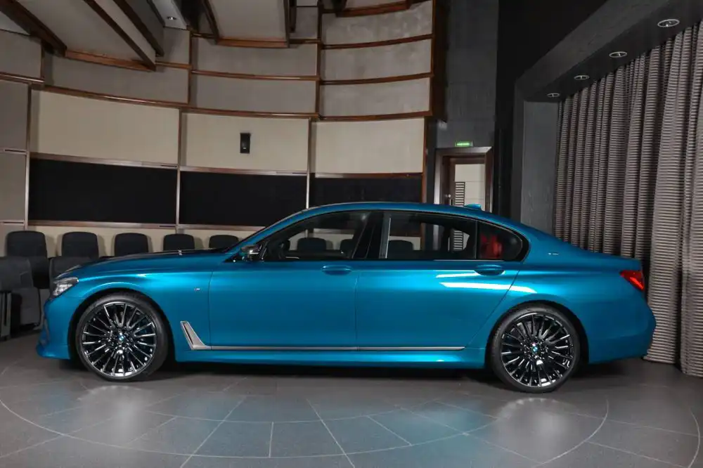 bmw m760li individual long beach blue 8