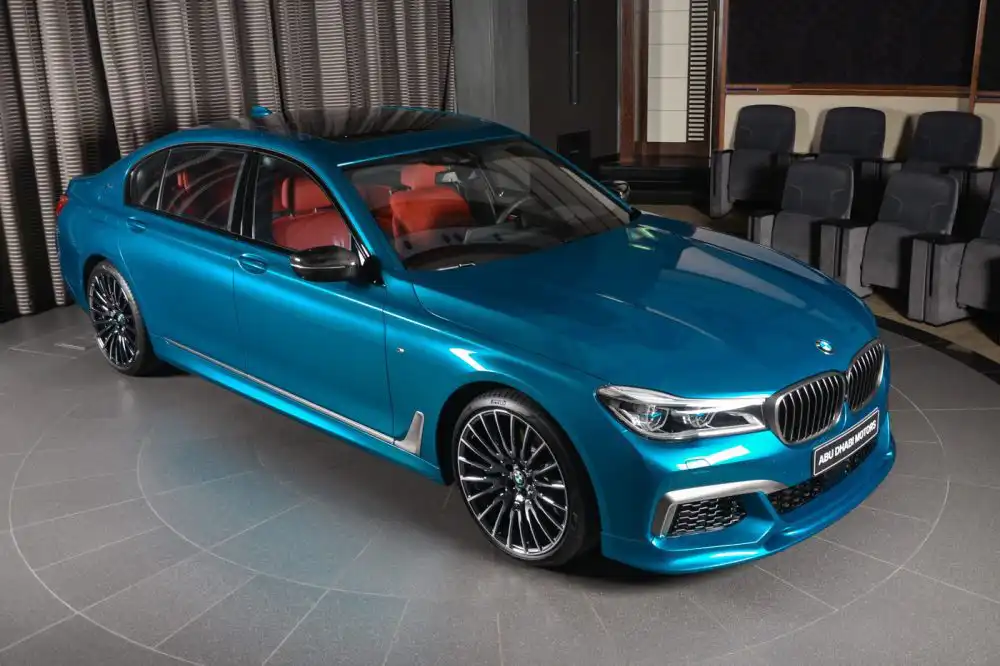 bmw m760li individual long beach blue 9