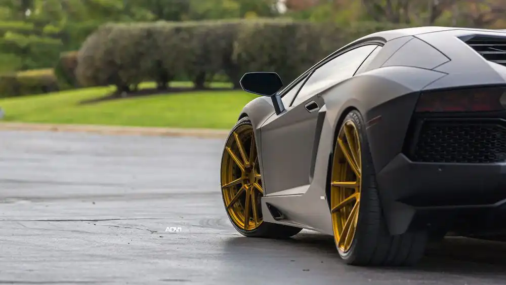 Satin Matte Black Lamborghini Aventador Gets ADV.1 Wheels 56 Satin Matte Black Lamborghini Aventador With ADV.1 Wheels Wallpaper