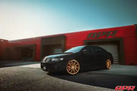 Black VW Passat – Vossen CVT Directional Wheels Wallpaper