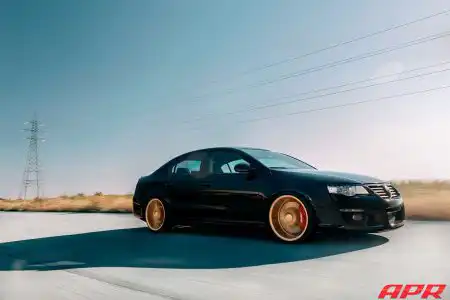 Black VW Passat – Vossen CVT Directional Wheels Wallpaper