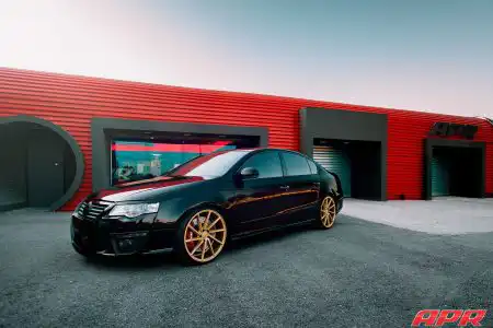 Black VW Passat – Vossen CVT Directional Wheels Wallpaper