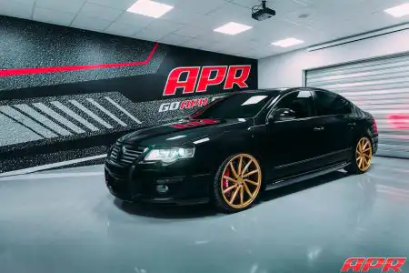 Black VW Passat – Vossen CVT Directional Wheels Wallpaper