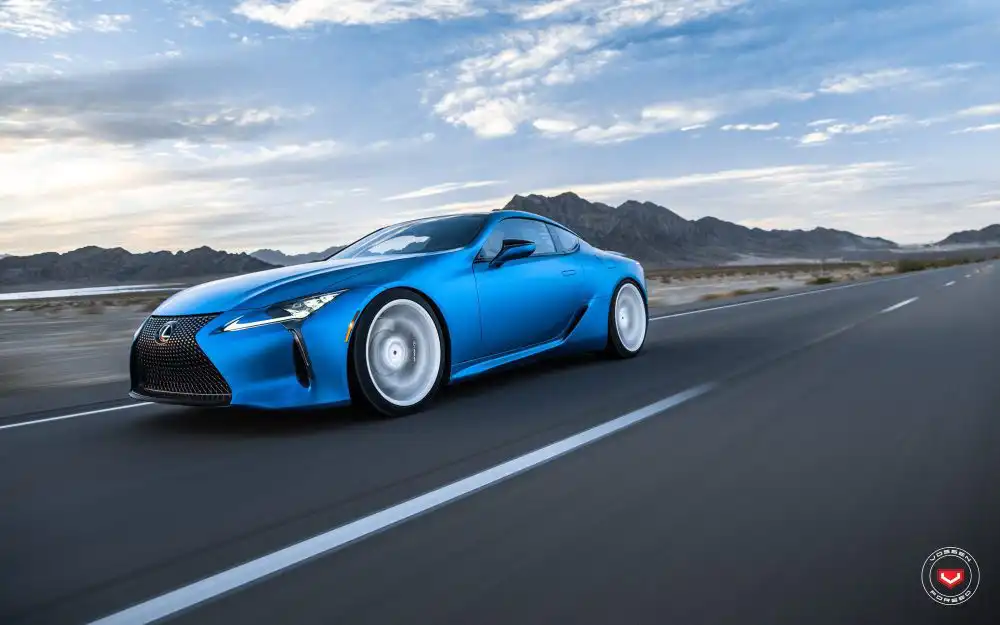 Matte Blue Lexus LC500 - Vossen CG-205T Forged Concave Wheels 6 Lexus LC500 Vossen CG 205T Forged Concave Wheels 19