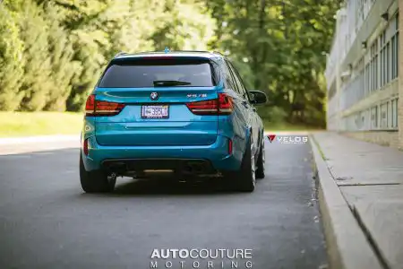 Long Beach Blue BMW X5 M Gets Velos Designwerks Wheels