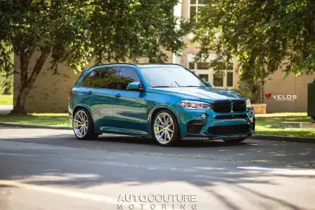 Long Beach Blue BMW X5 M Gets Velos Designwerks Wheels
