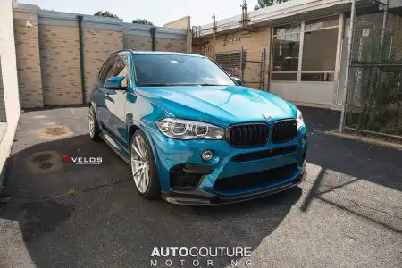 Long Beach Blue BMW X5 M Gets Velos Designwerks Wheels