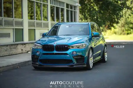 Long Beach Blue BMW X5 M Gets Velos Designwerks Wheels