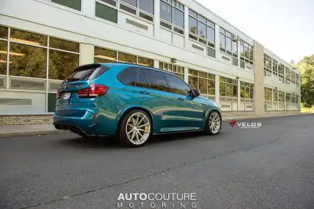 Long Beach Blue BMW X5 M Gets Velos Designwerks Wheels