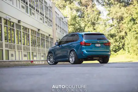 Long Beach Blue BMW X5 M Gets Velos Designwerks Wheels