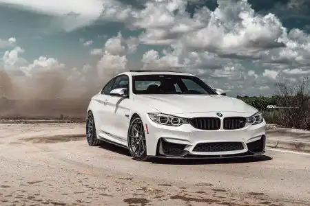 Alpine White BMW F82 M4 With ADV.1 Wheels Wallpaper