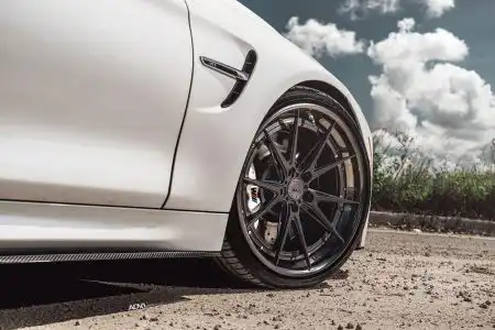 Alpine White BMW F82 M4 With ADV.1 Wheels Wallpaper