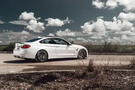 Alpine White BMW F82 M4 With ADV.1 Wheels Wallpaper