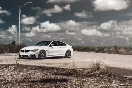 Alpine White BMW F82 M4 With ADV.1 Wheels Wallpaper