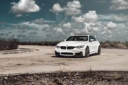 Alpine White BMW F82 M4 With ADV.1 Wheels Wallpaper