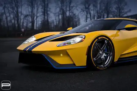 Vibrant Yellow Ford GT – PUR Wheels