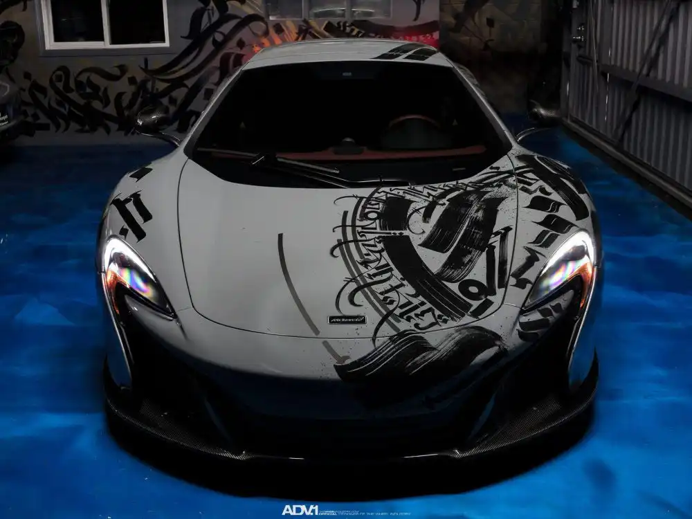 mclaren 650s nardo graffiti gray supercar adv1 wheels a