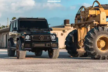 Mercedes-Benz G63 AMG on HRE TR106 Wheels In Satin Gold