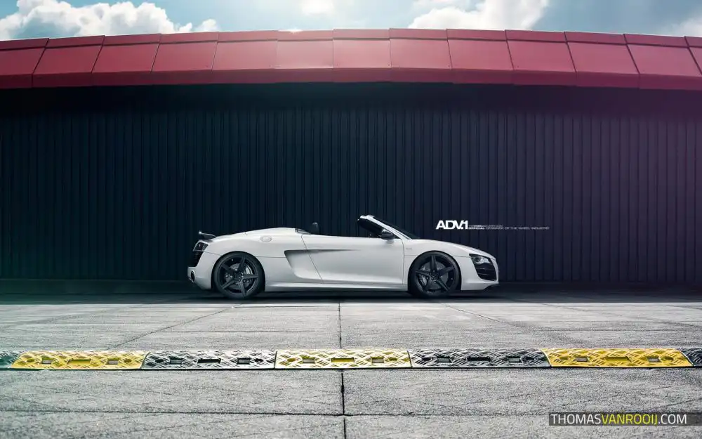 Beautiful Satin Matte Audi R8 Photoshoot By Thomas Van Rooij Photography 20 Audi R8 - ADV 5 M.V1 SL Series Wheels Photoshoot By Thoms Van Rooij Photography Wallpaper