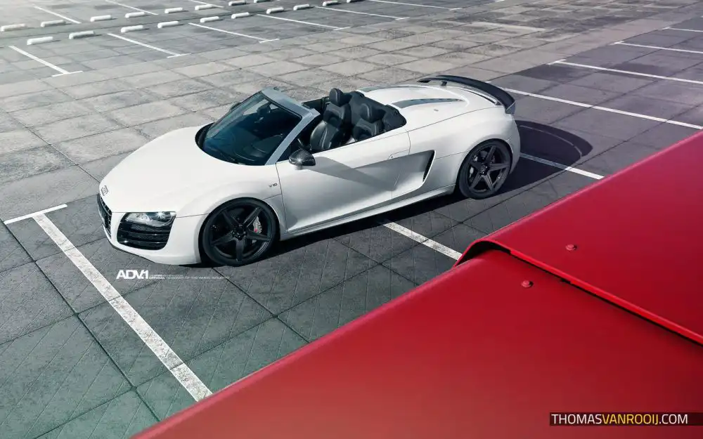 Beautiful Satin Matte Audi R8 Photoshoot By Thomas Van Rooij Photography 15 Audi R8 - ADV 5 M.V1 SL Series Wheels Photoshoot By Thoms Van Rooij Photography Wallpaper