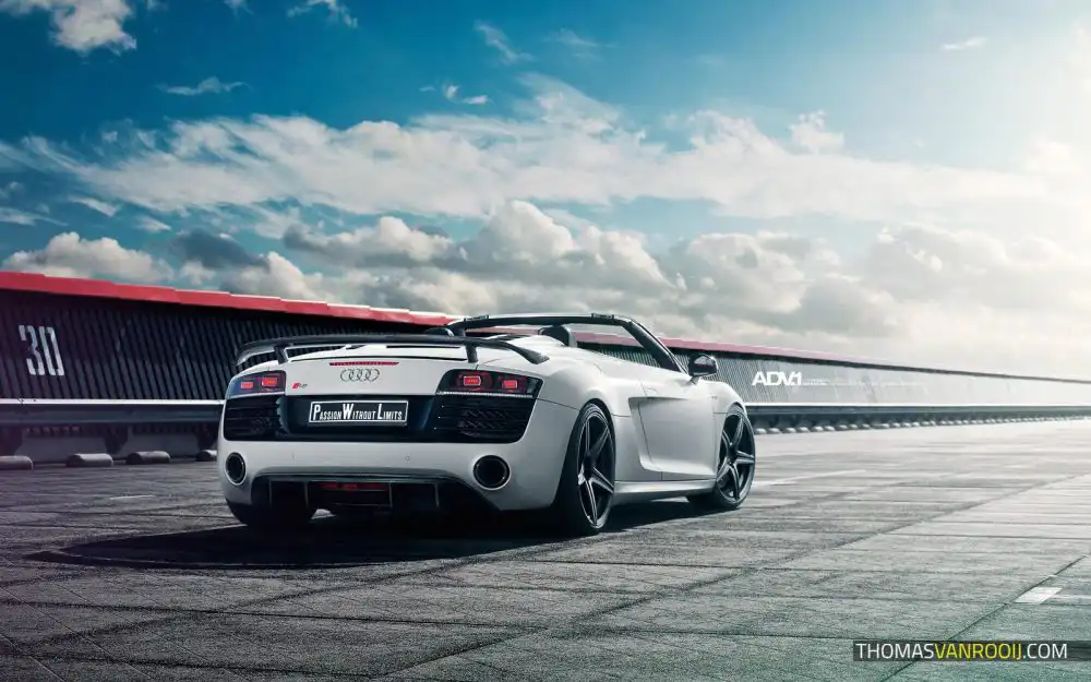Beautiful Satin Matte Audi R8 Photoshoot By Thomas Van Rooij Photography 19 Audi R8 - ADV 5 M.V1 SL Series Wheels Photoshoot By Thoms Van Rooij Photography Wallpaper