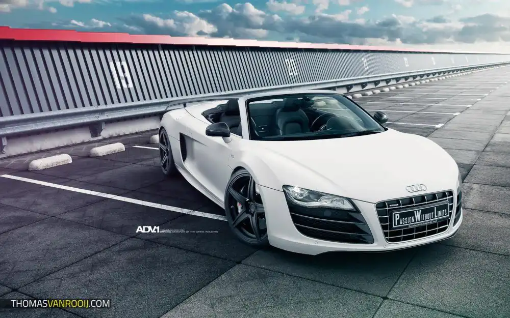 Beautiful Satin Matte Audi R8 Photoshoot By Thomas Van Rooij Photography 18 Audi R8 - ADV 5 M.V1 SL Series Wheels Photoshoot By Thoms Van Rooij Photography Wallpaper
