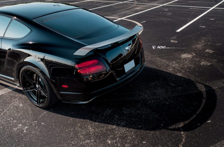 Murdered Out Bentley Continental GT3 On ADV.1 Wheels Wallpaper
