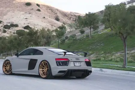 Nardo Gray Audi R8 Plus With ADV.1 Wheels