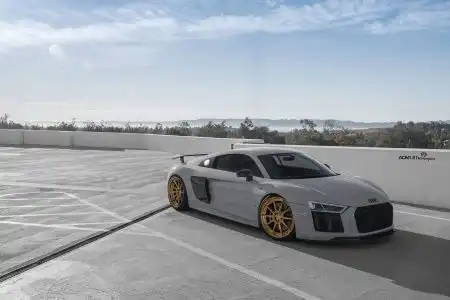Nardo Gray Audi R8 Plus With ADV.1 Wheels