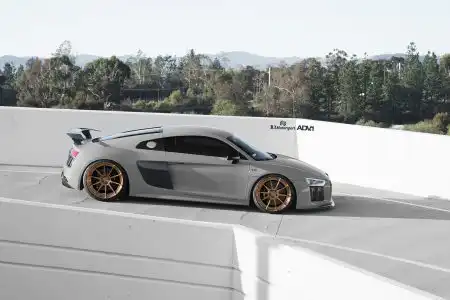 Nardo Gray Audi R8 Plus With ADV.1 Wheels