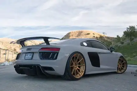 Nardo Gray Audi R8 Plus With ADV.1 Wheels