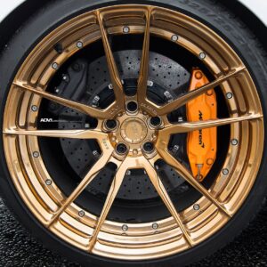 silica white mclaren 570s coupe aftermarket parts adv1 wheels bronze gold g