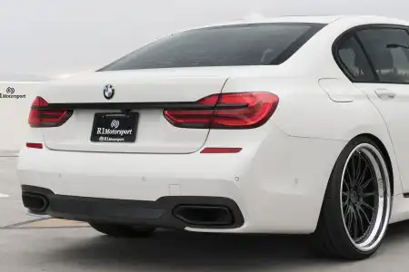 Alpine White BMW 740il Looks With ADV.1 Wheels Wallpaper